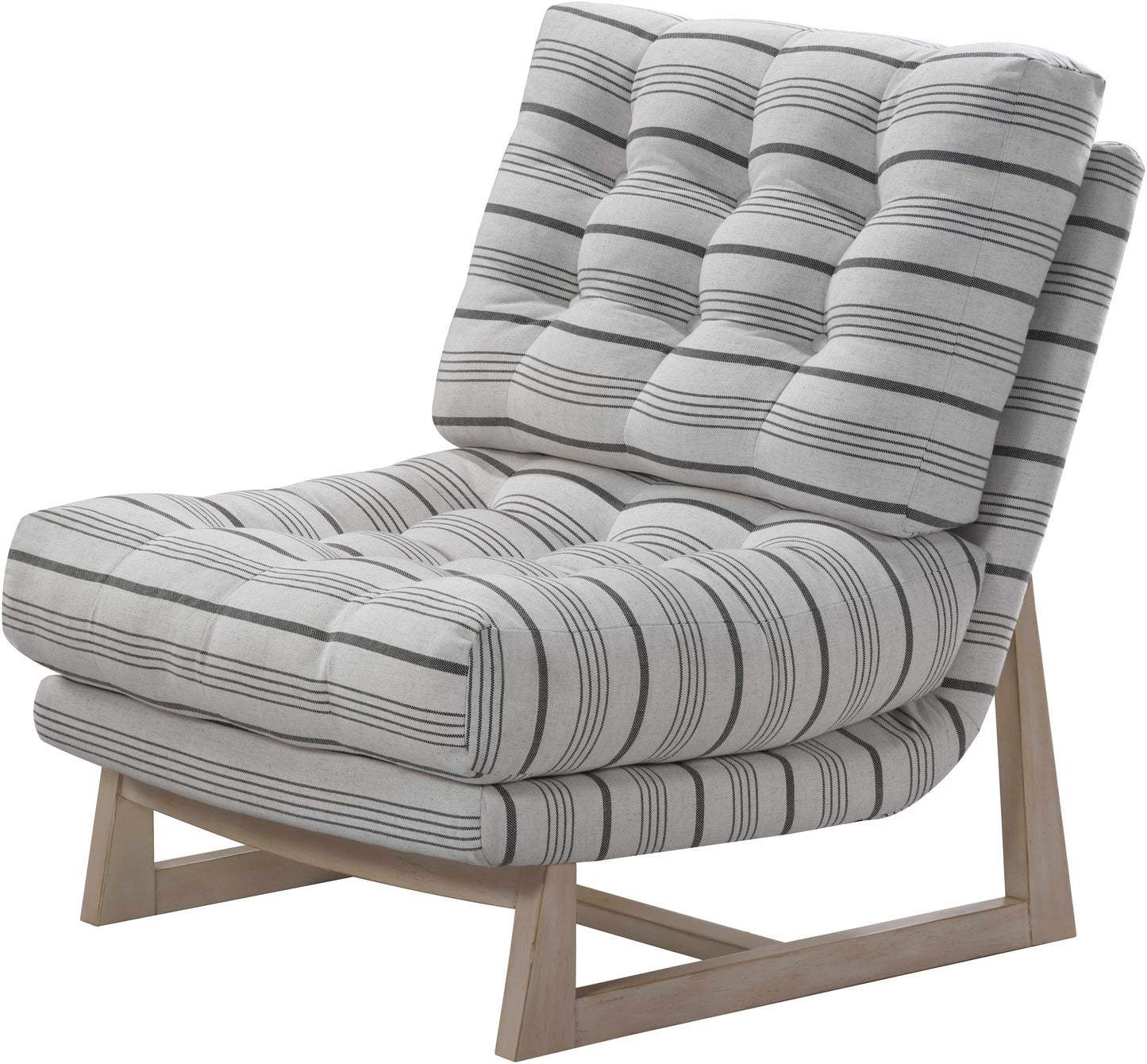 Kitanagoya Taupe Armless Accent Chair-3